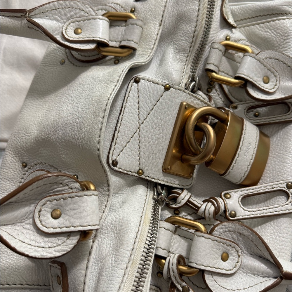 White Chloe Paddington Bag - Picture 5 of 12